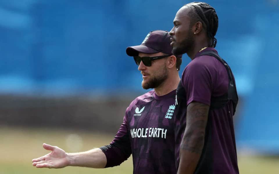 Jofra Archer and Brendon McCullum